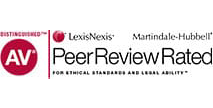 Distinguished AV | Lexis Nexis | Martindale - Hubbell | Peer Review Rated | For Ethical And Legal Ability